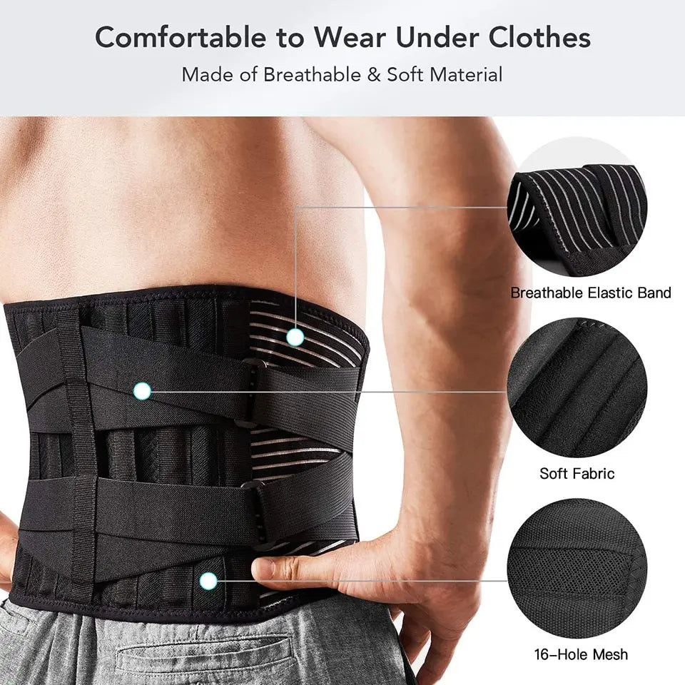 Anti-skid Orthopedic Lower Back Brace with 6 Stays