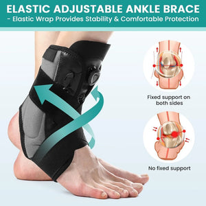 Elastic Adjustable Support Brace For Sprained Ankle