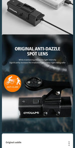 Rechargeable Bicycle Flashlight