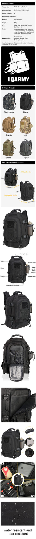 Military Tactical Backpack