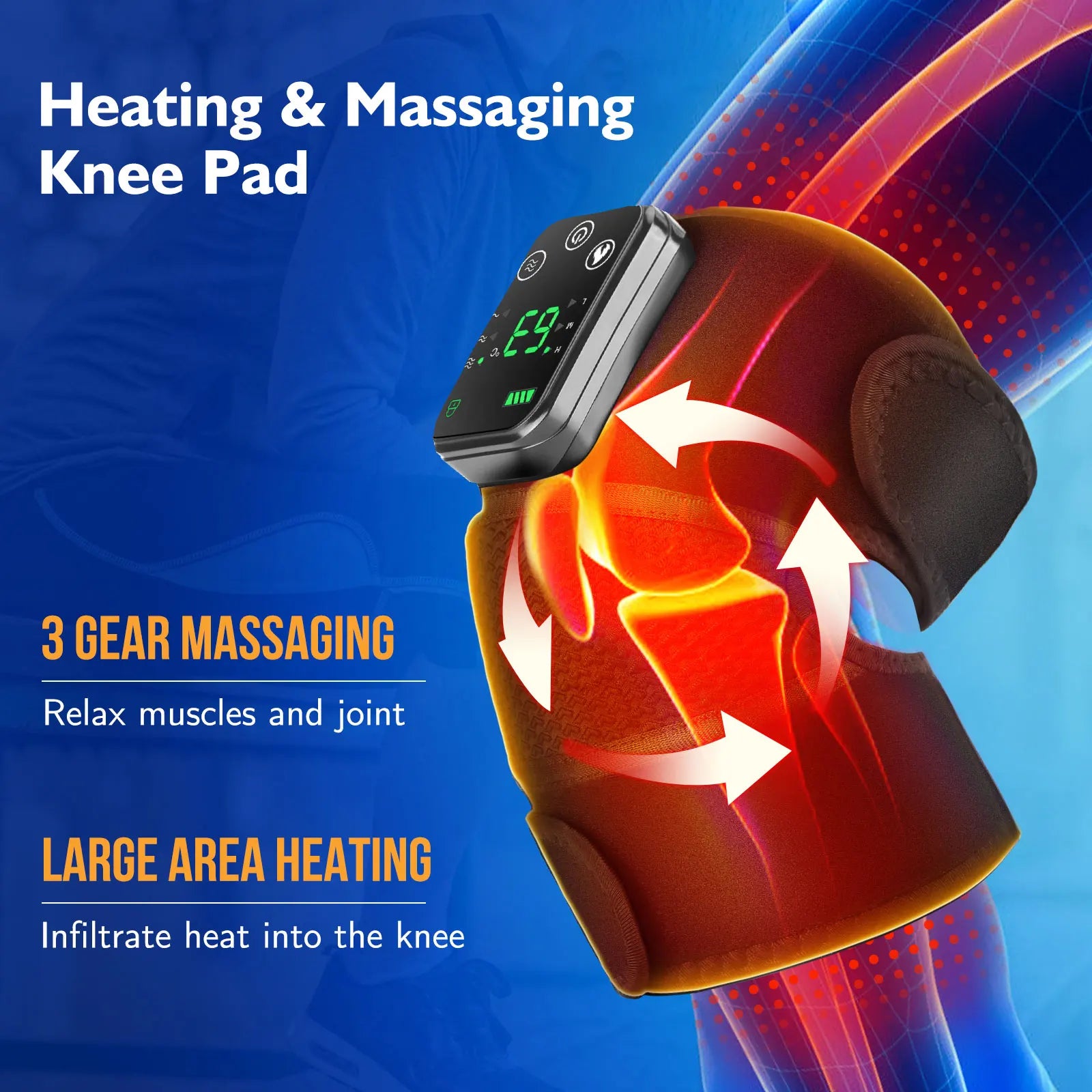 Thermal Eletric Knee Pad Massager