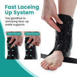 Elastic Adjustable Support Brace For Sprained Ankle