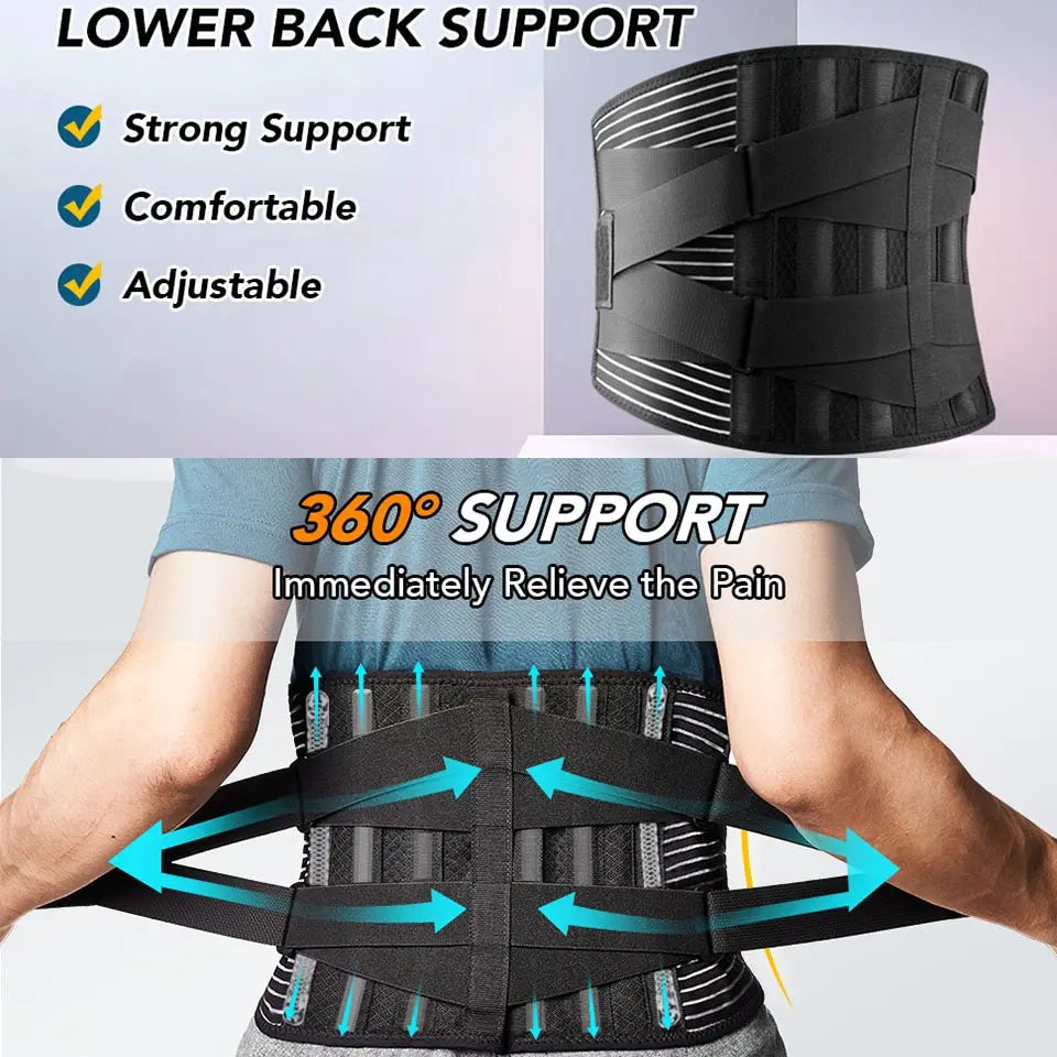 Anti-skid Orthopedic Lower Back Brace with 6 Stays