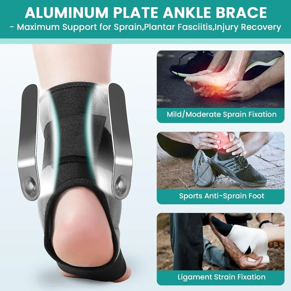 Elastic Adjustable Support Brace For Sprained Ankle