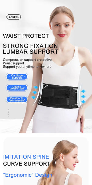 Anti-skid Orthopedic Lower Back Brace with 6 Stays